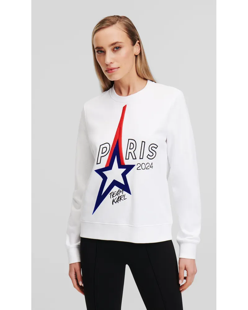 Karl Lagerfeld Paris-sweatshirt, Frau, Weiss Weiss