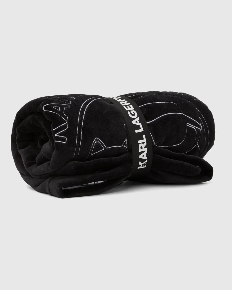 Karl Lagerfeld Ikon Wendbare Decke Für Babys, Schwarz, Größe Schwarz