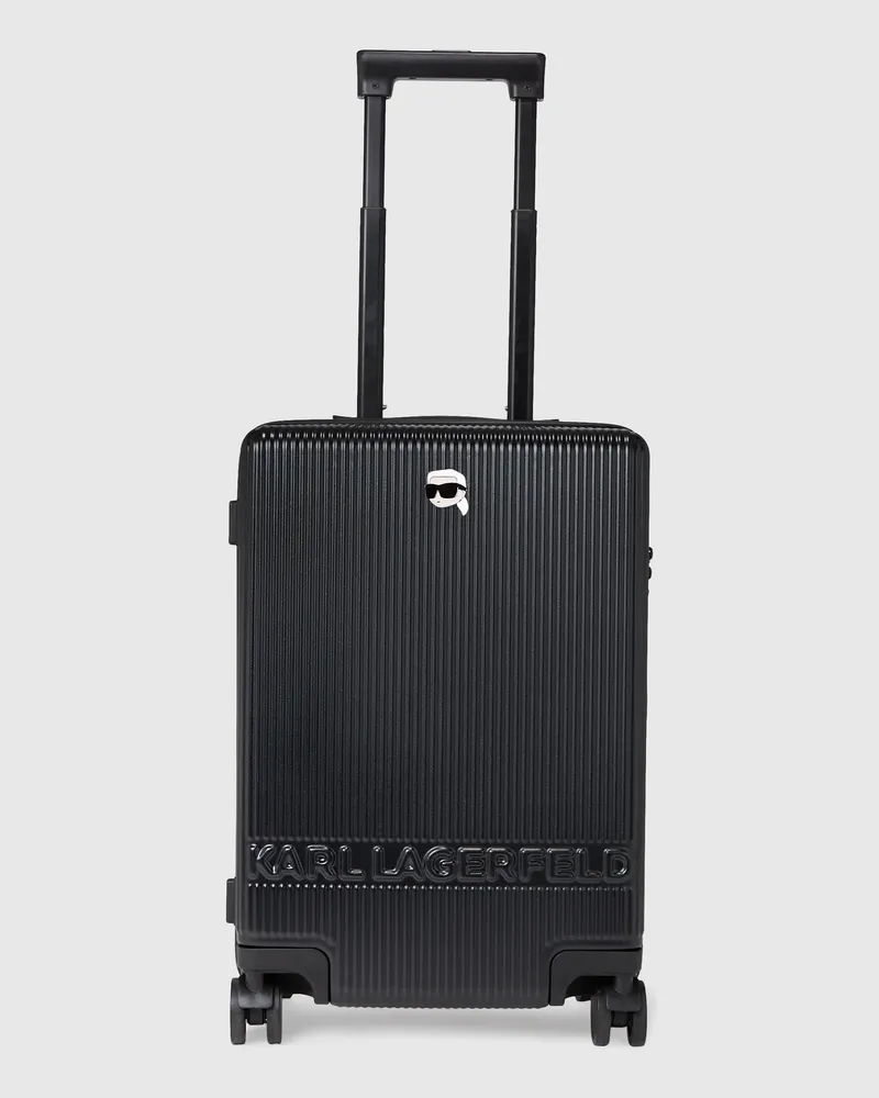 Karl Lagerfeld Ikon Hartschalen-koffer, Damen, Schwarz, Größe Schwarz