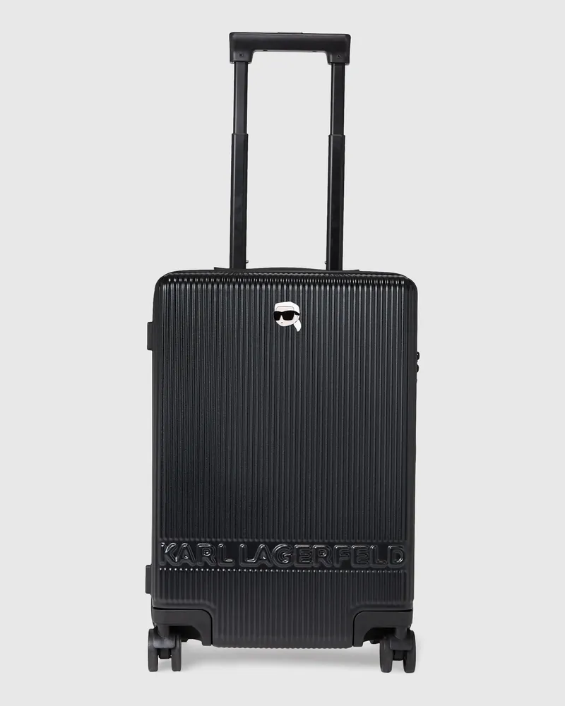 Karl Lagerfeld Ikon Hartschalen-koffer, Damen, Schwarz, Größe Schwarz
