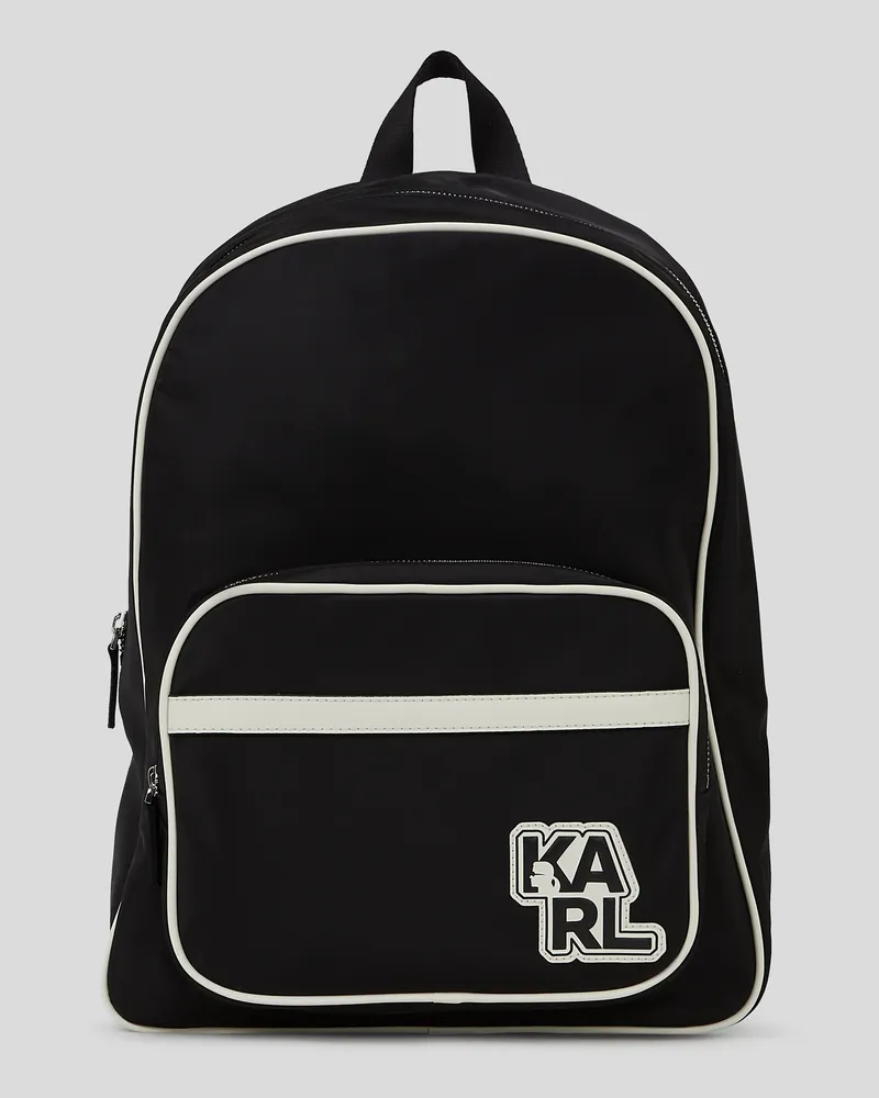 Karl Lagerfeld K/athleisure Rucksack Aus Nylon, Mann, Schwarz, Größe Schwarz