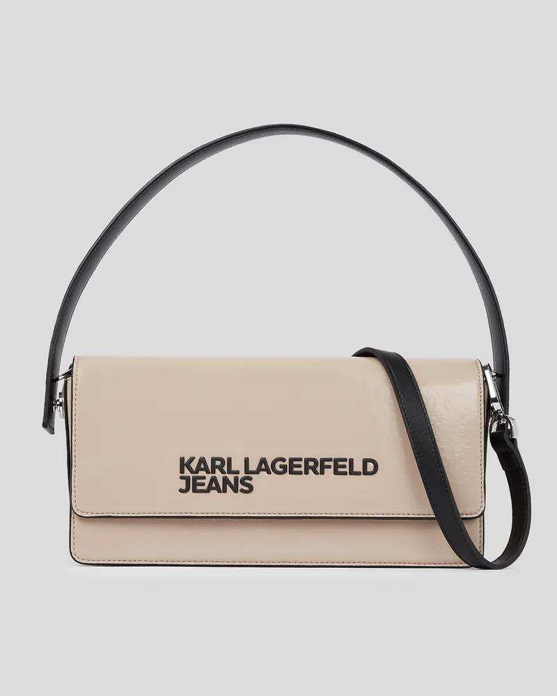 Karl Lagerfeld Umhängetasche Aus Kunstleder, Frau, Wüsten-Taupe, Größe Wüsten-taupe
