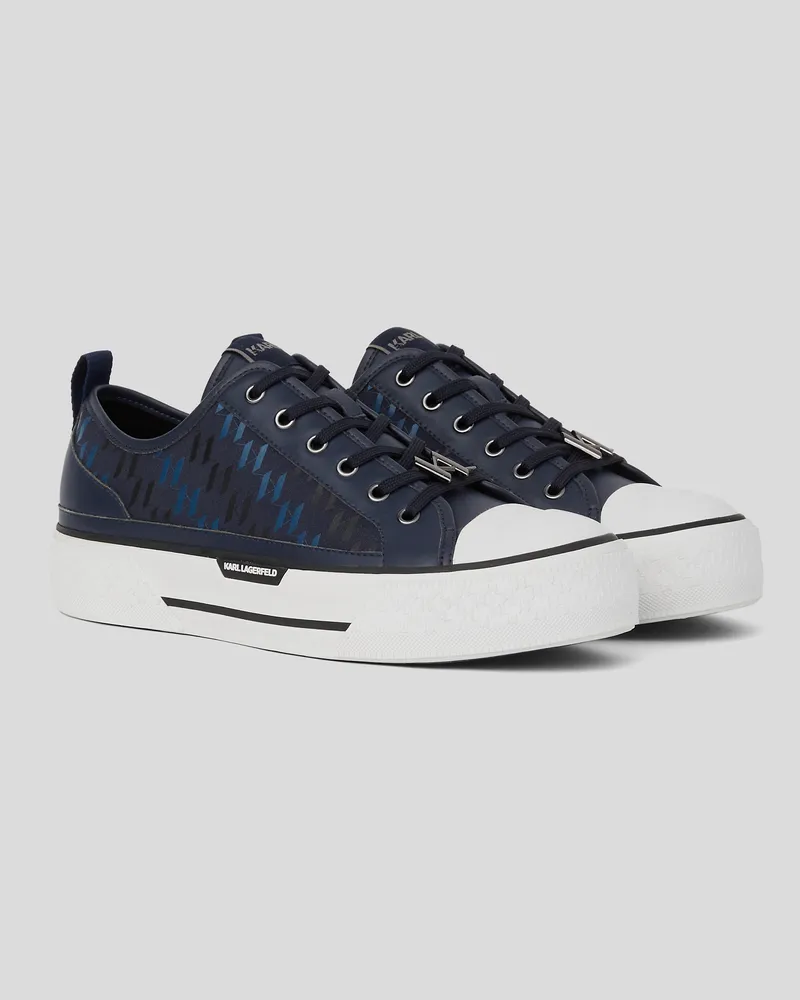 Karl Lagerfeld Monogram Kampus Max Sneakers, Mann, Marineblau, Größe Marineblau