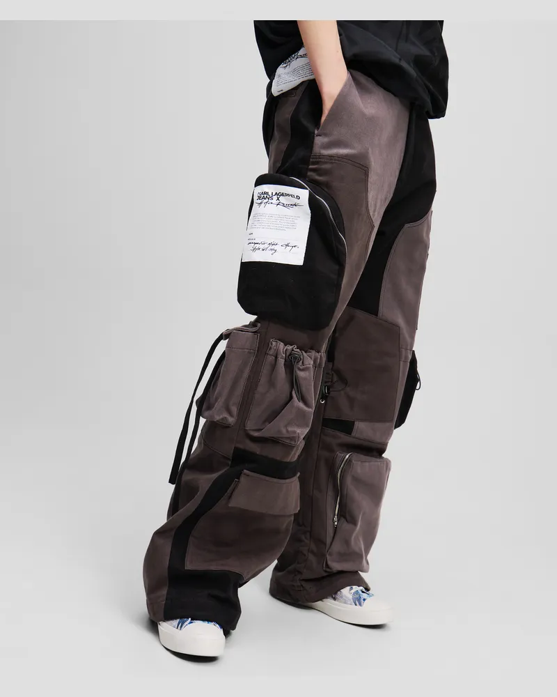 Karl Lagerfeld Klj x atelier reservé Utility-hosen, Frau, Schwarz, Größe Schwarz