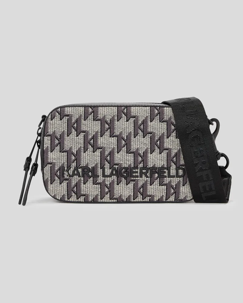 Karl Lagerfeld K/monogram jacquard-kameratasche, Mann, Multi, Größe Multi