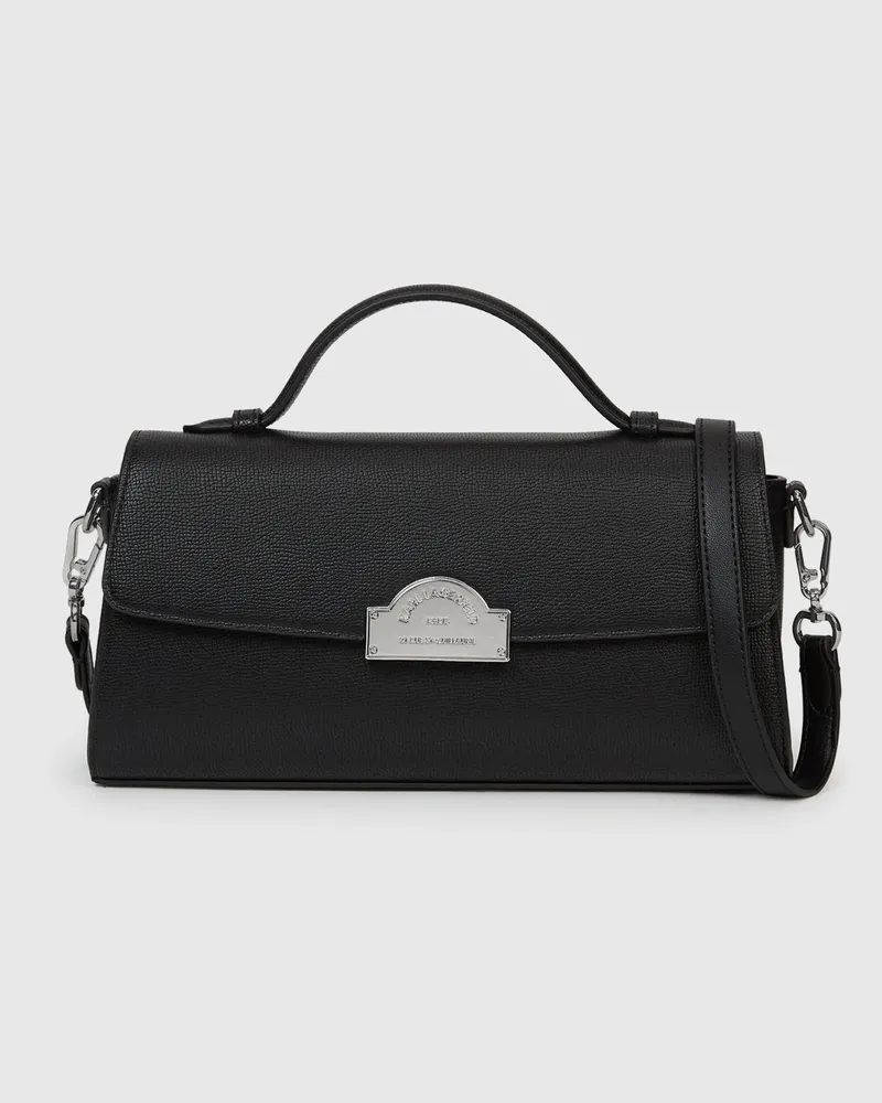 Karl Lagerfeld Rue St-guillaume Umhängetasche Mit Metalldetail, Damen, Schwarz, Größe Schwarz