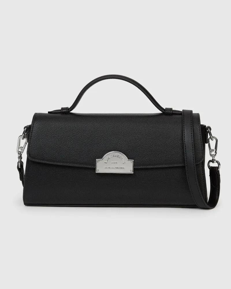 Karl Lagerfeld Rue St-guillaume Umhängetasche Mit Metalldetail, Damen, Schwarz, Größe Schwarz