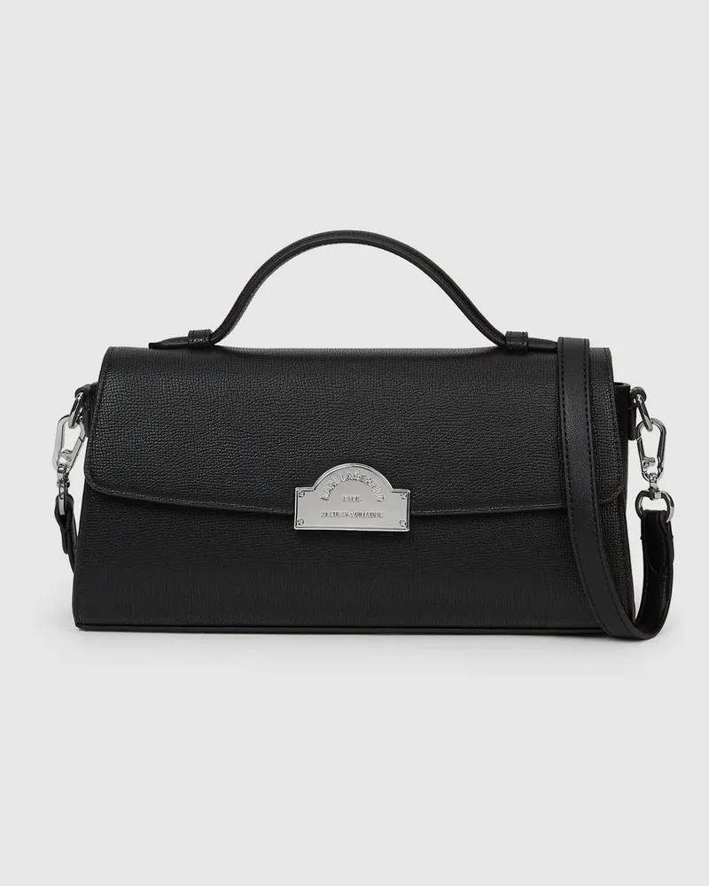 Karl Lagerfeld Rue St-guillaume Umhängetasche Mit Metalldetail, Damen, Schwarz, Größe Schwarz