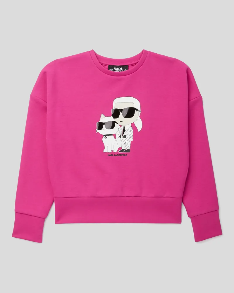 Karl Lagerfeld Ikon Sweatshirt Für Mädchen, unisex, Fuchsia, Größe Fuchsia