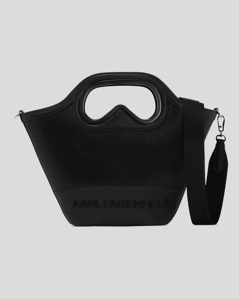 Karl Lagerfeld K/aviator Tulpen-tote-bag, Frau, Schwarz, Größe Schwarz