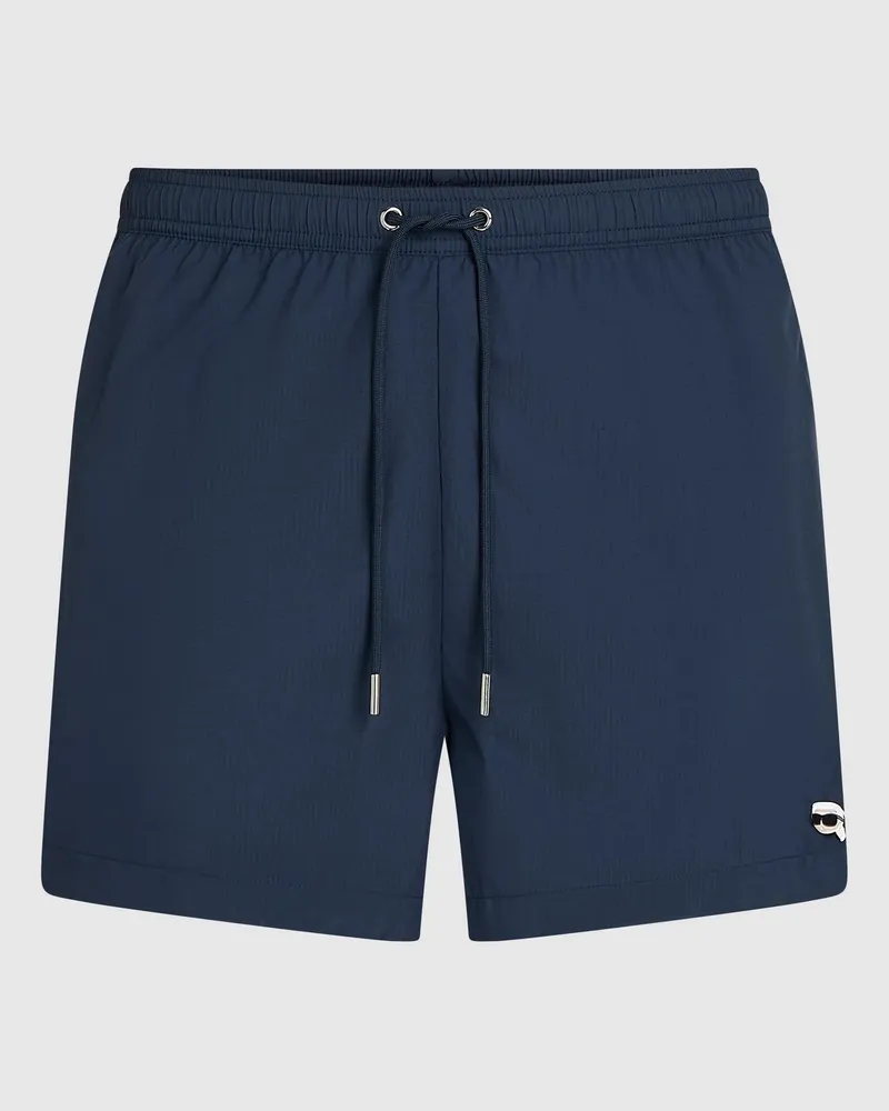 Karl Lagerfeld Ikon Kurze Ripstop-boardshorts, Herren, Peacoat, Größe Peacoat