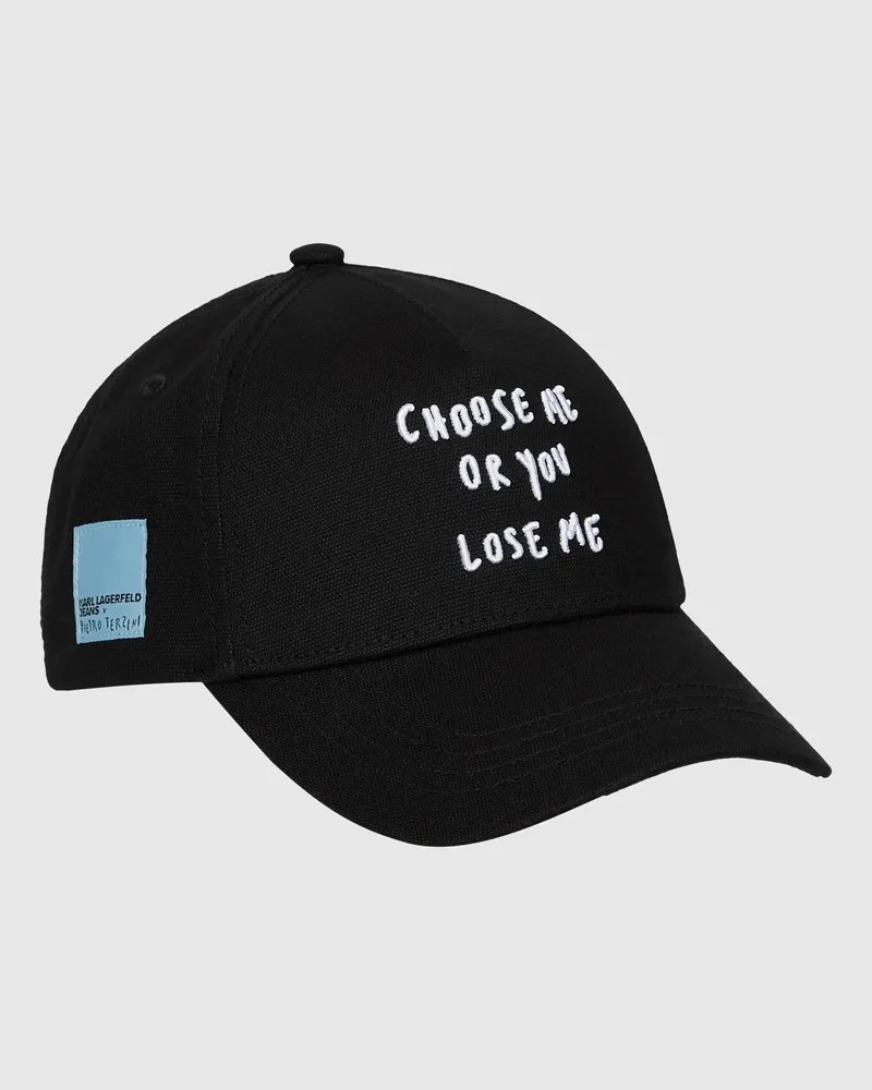 Karl Lagerfeld Klj X Pietro Terzini Kappe, Herren, Schwarz, Größe Schwarz