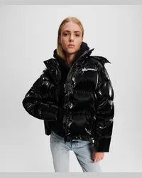 Karl Lagerfeld Klj pufferjacke mit Perlen, Frau, Schwarz Schwarz