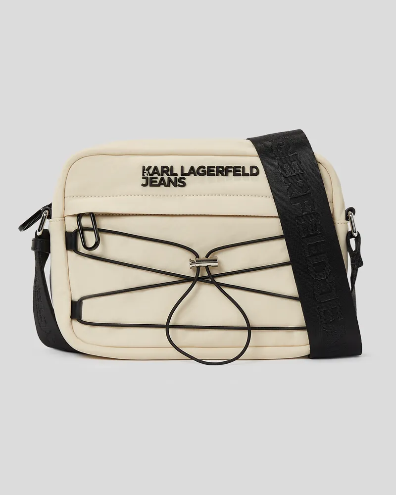 Karl Lagerfeld Kordelzug-umhängetasche Im Utility-stil, Mann, Warm Sand, Größe Warm