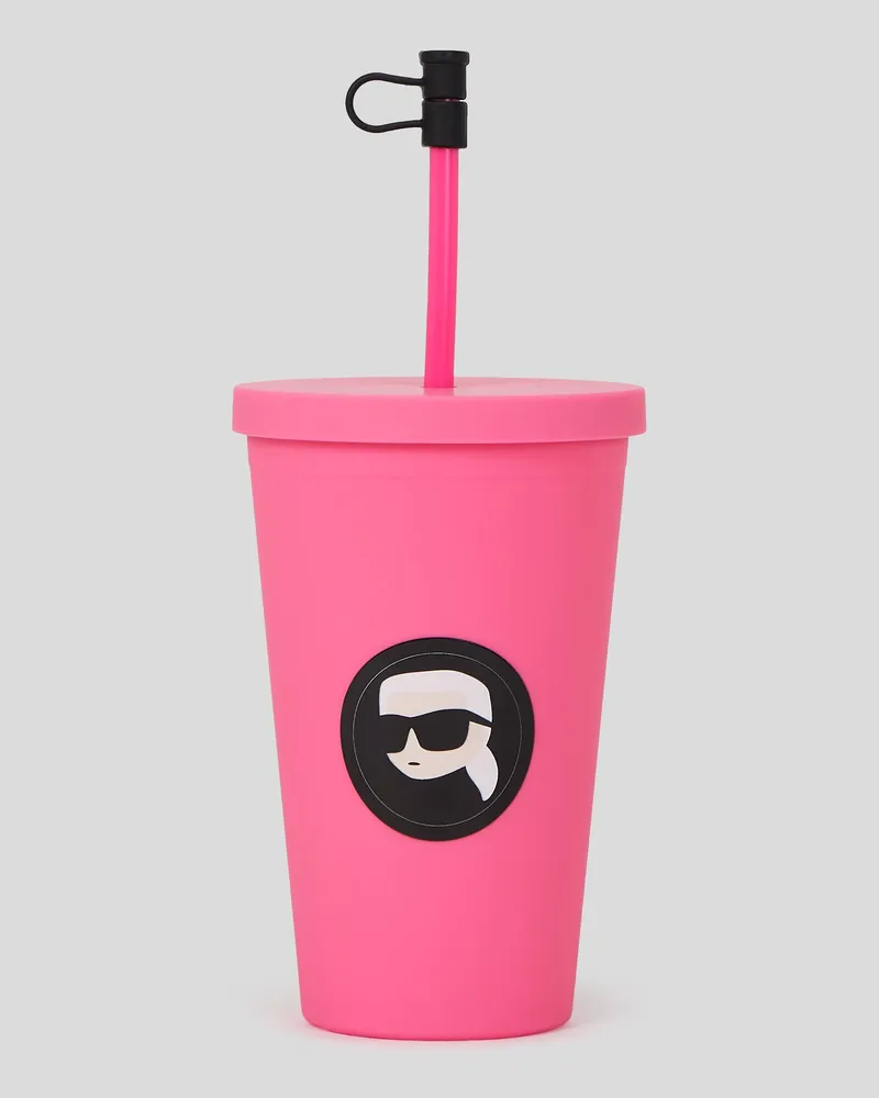 Karl Lagerfeld Ikon To-go-becher, Female, Knockout Rosa, Size Pink