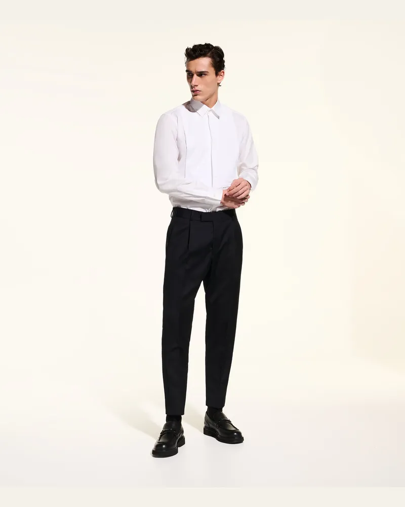 Karl Lagerfeld Kl Studio Hosen Mit Satin-details, Mann, Schwarz, Größe Schwarz