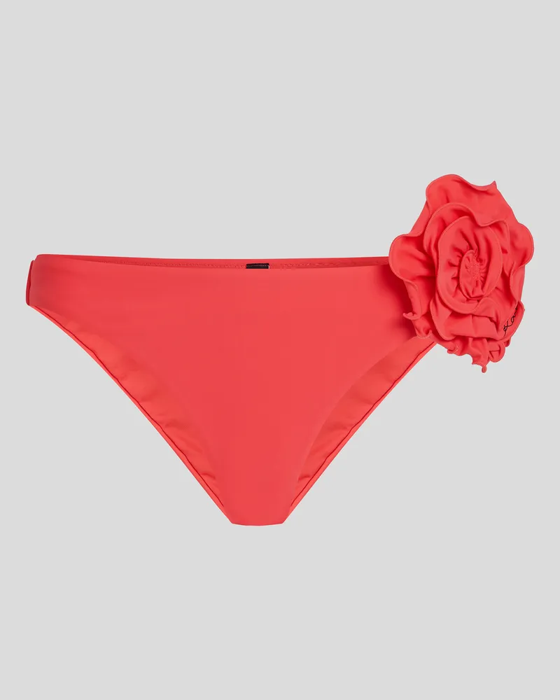 Karl Lagerfeld Bikinihöschen Mit Hohem Bein Und Blume, Frau, Hibiskus, Größe Hibiskus