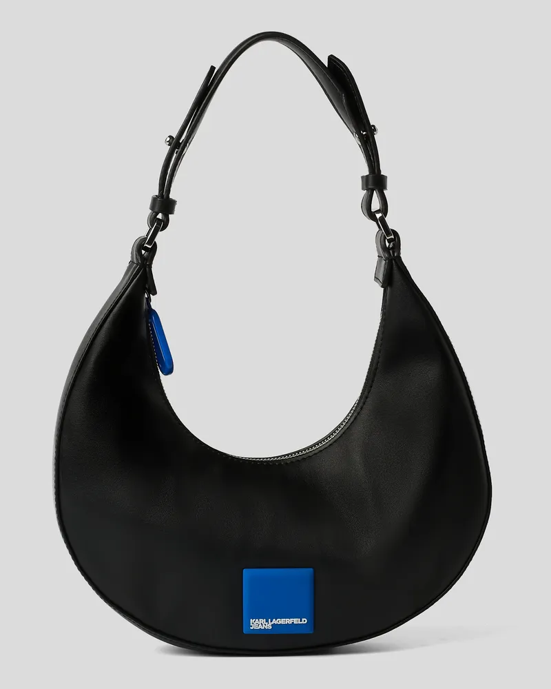 Karl Lagerfeld Kleine Halbmond-schultertasche, Frau, Schwarz, Größe Schwarz