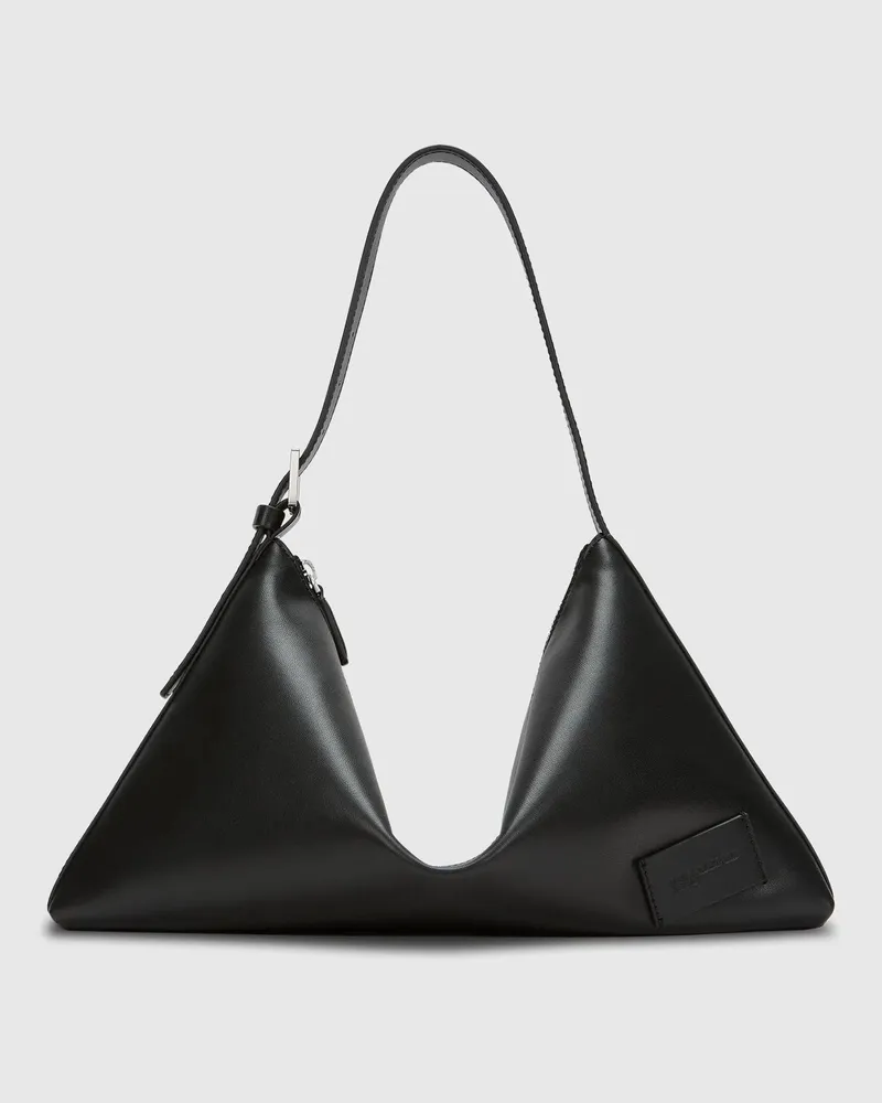 Karl Lagerfeld Origami-schultertasche, Female, Schwarz, Size Black