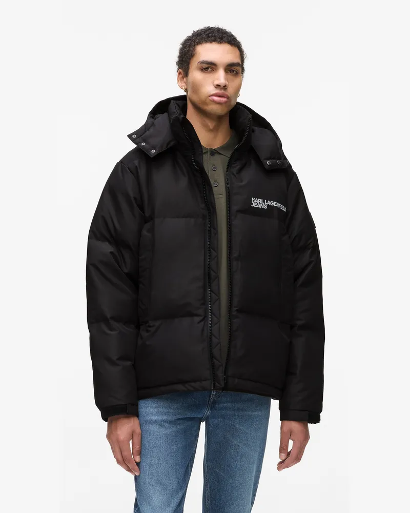 Karl Lagerfeld Puffer-jacke, Herren, Schwarz, Größe Schwarz