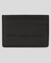 Karl Lagerfeld K/essential Kartenetui aus Leder, Mann, Schwarz Schwarz