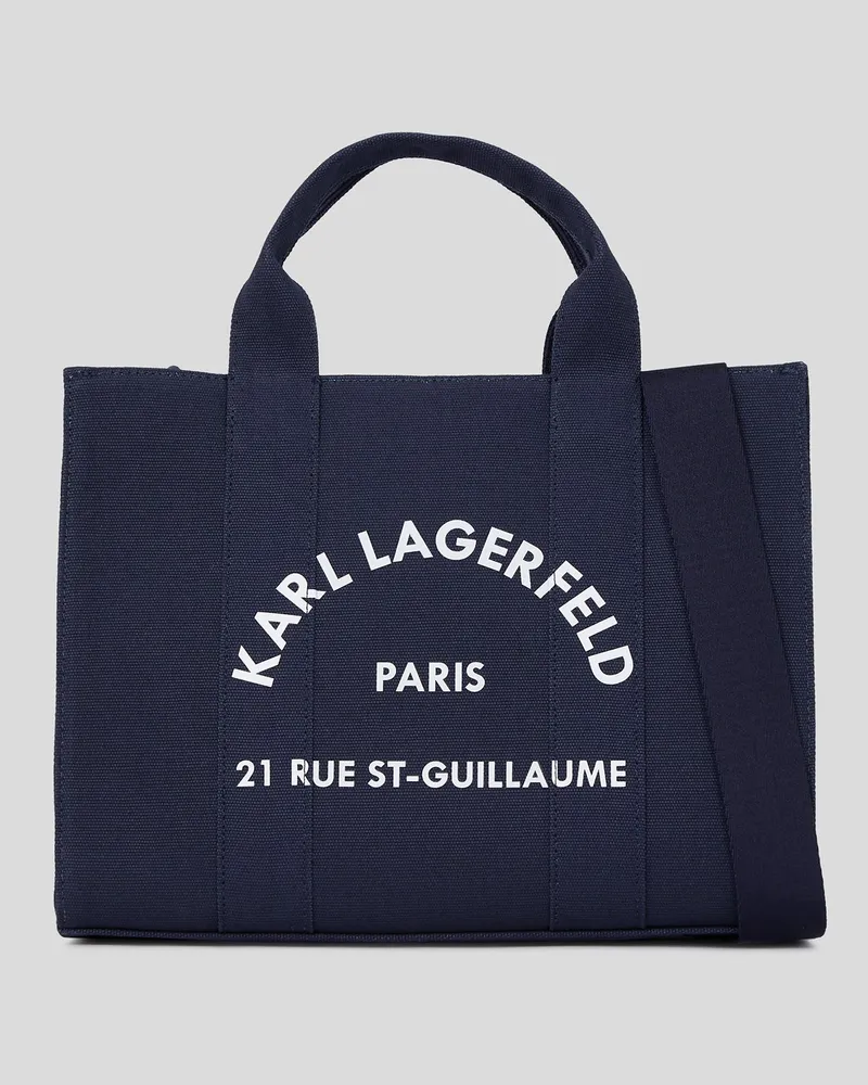 Karl Lagerfeld Rue st-guillaume Kleine Quadratische Tote-bag, Frau, Schwarz Iris, Größe Schwarz