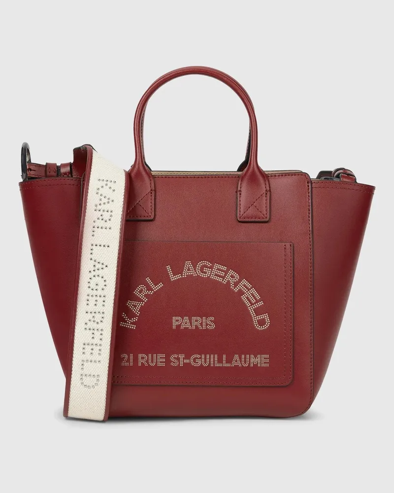 Karl Lagerfeld K/daily Tote Bag Mit Kleiner Tasche, Damen, Dunkle Kirsche, Größe Dunkle