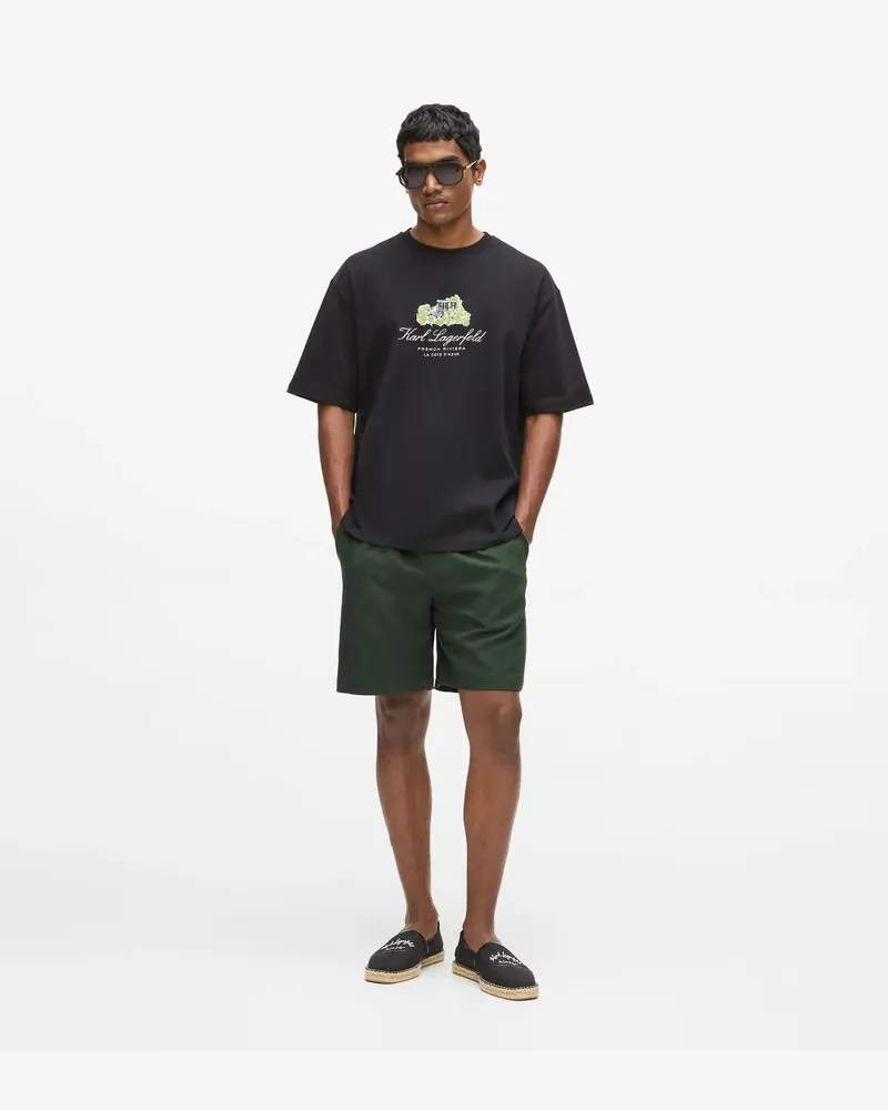 Karl Lagerfeld Herren, Visuell Verwaschenes Blau, Used-look, Größe Visuell