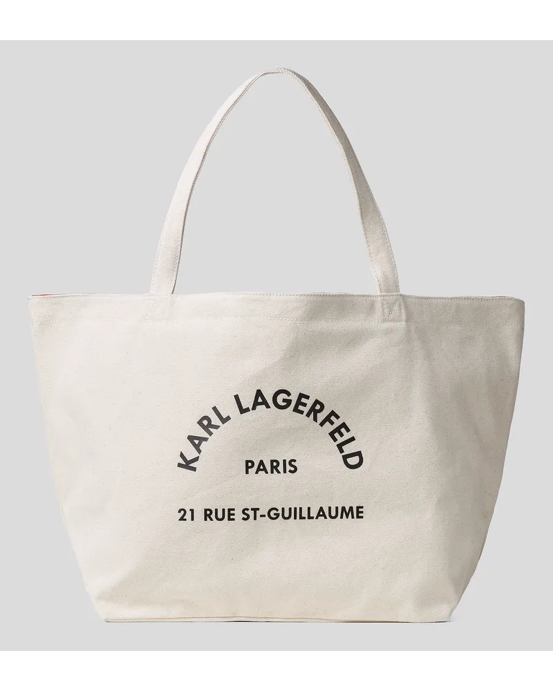 Karl Lagerfeld Rue St-guillaume Tote Bag, Frau, Natur Natur