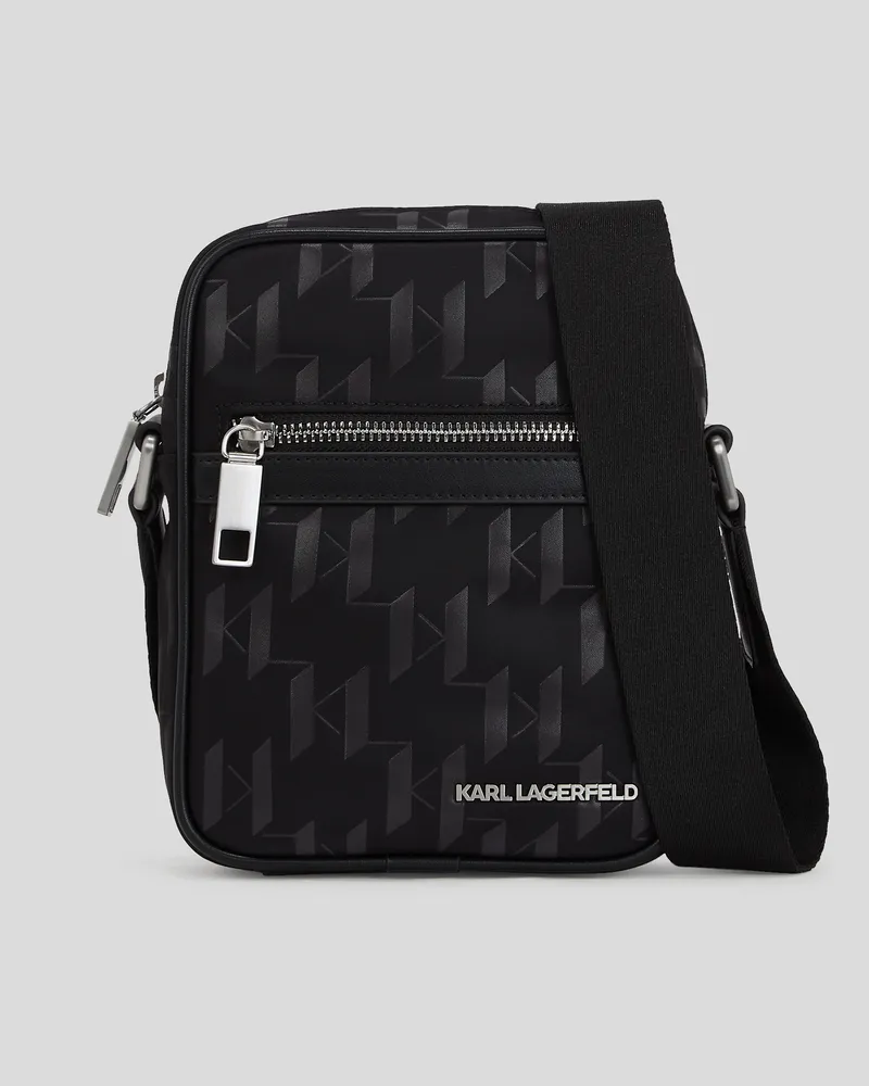Karl Lagerfeld K/monogram Umhängetasche, Mann, Schwarz, Größe Schwarz