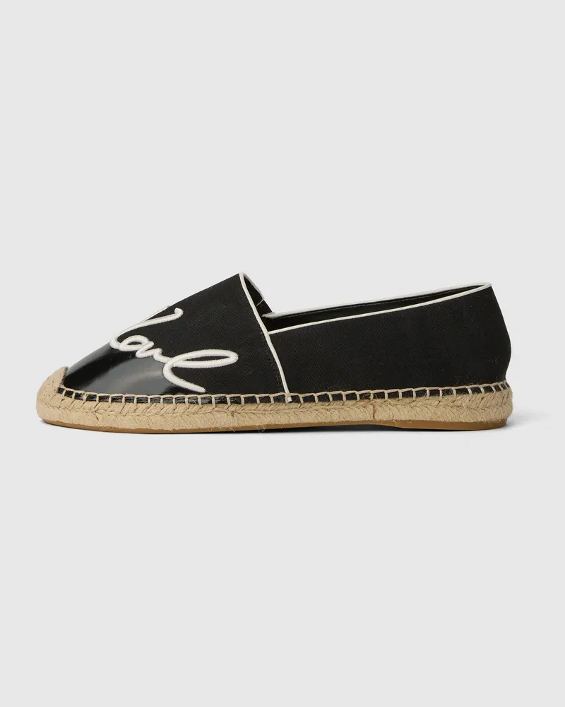 Karl Lagerfeld Kamini Signia Flache Schuhe, Damen, Schwarz, Größe Schwarz