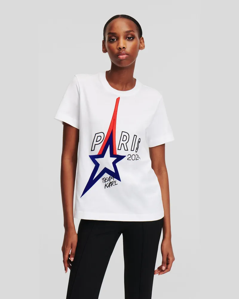 Karl Lagerfeld Paris-t-shirt, Frau, Weiss, Größe Weiss