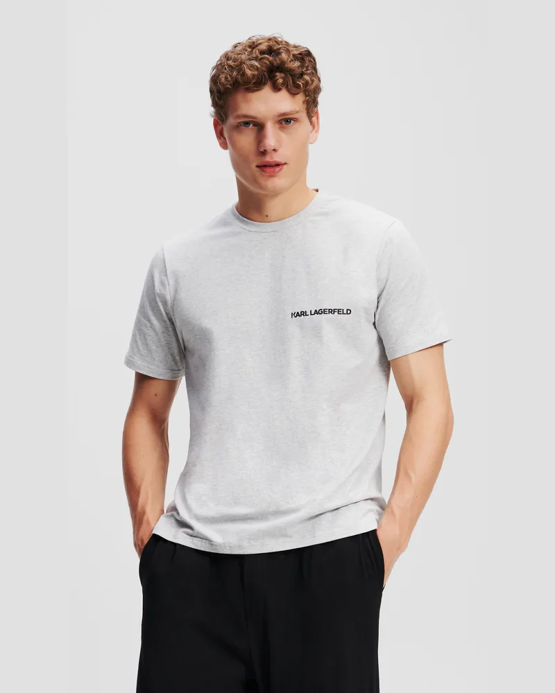 Karl Lagerfeld Pyjama-set Mit Logo, Mann, Schwarz/Graumeliert, Größe Schwarz