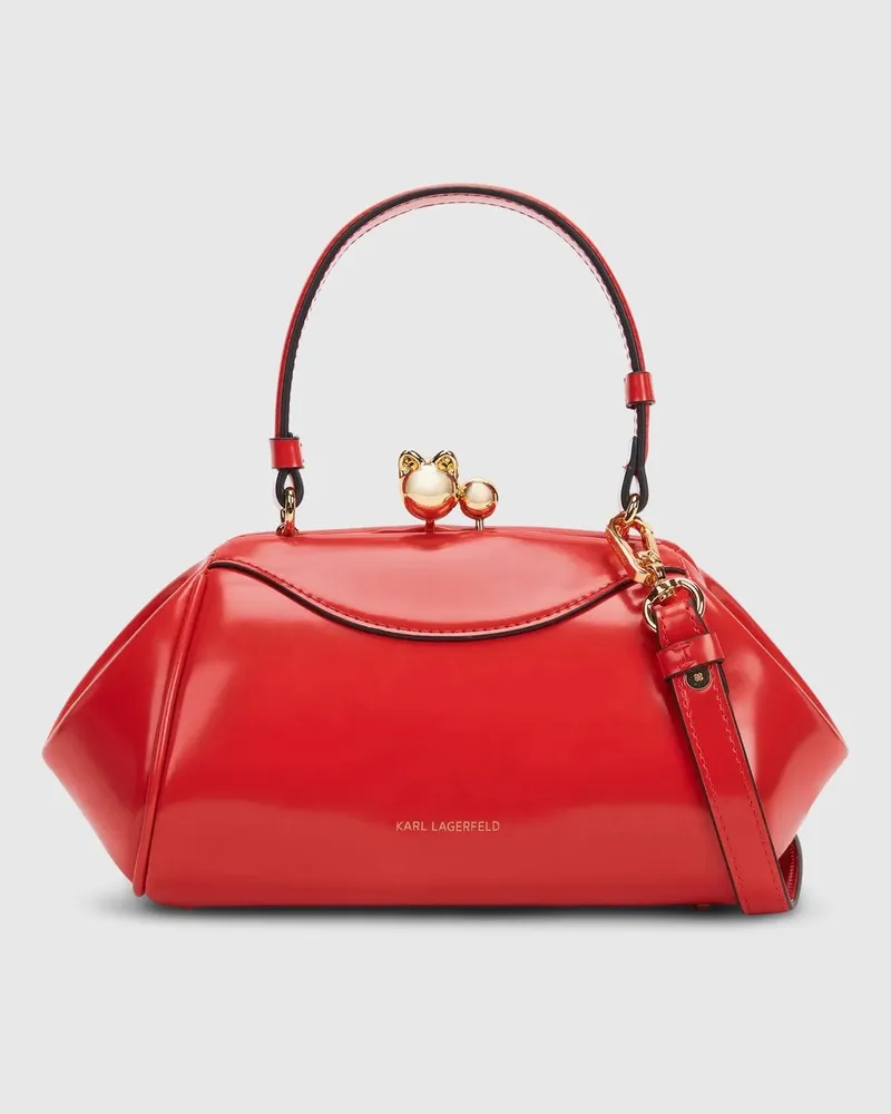 Karl Lagerfeld K/bisous Kiss-lock-tasche, Female, Ribbon Red, Size Red