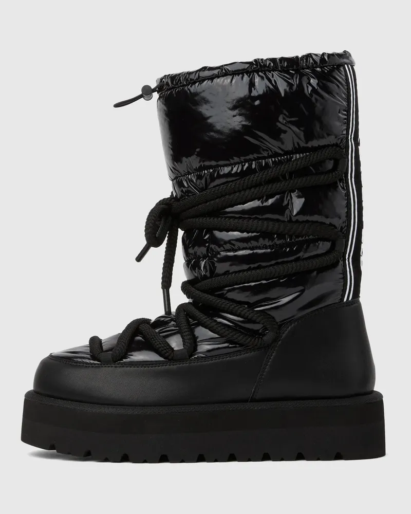 Karl Lagerfeld Skylar Gefütterte Stiefel Mit Hohem Schaft, Damen, Schwarz, Größe Schwarz