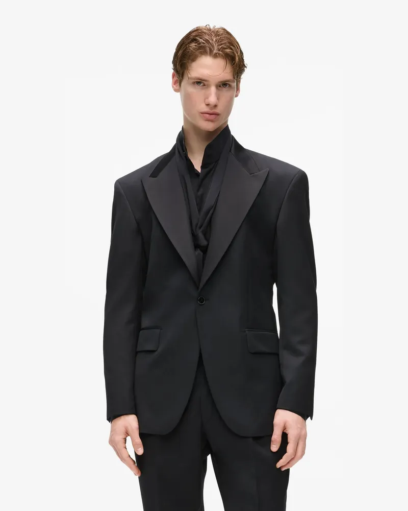 Karl Lagerfeld Kl Studio Anzugjacke, Herren, Schwarz, Größe Schwarz