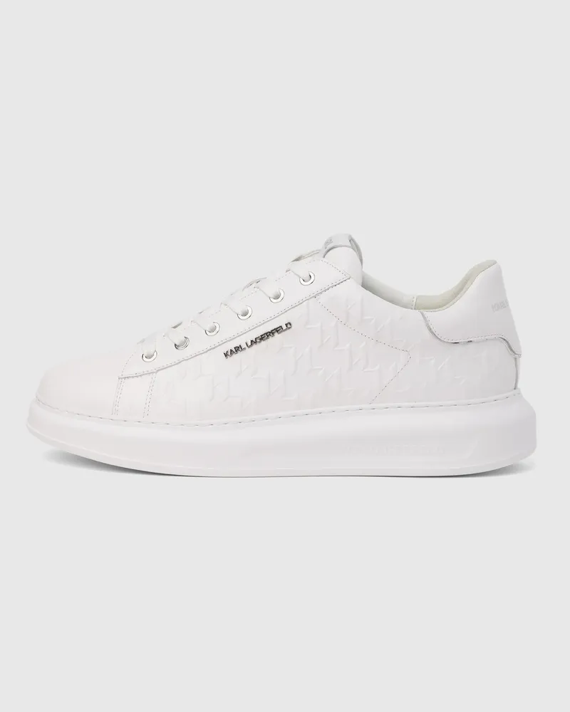 Karl Lagerfeld Kapri Sneakers Mit Monogramm, Herren, Weiss, Größe Weiss