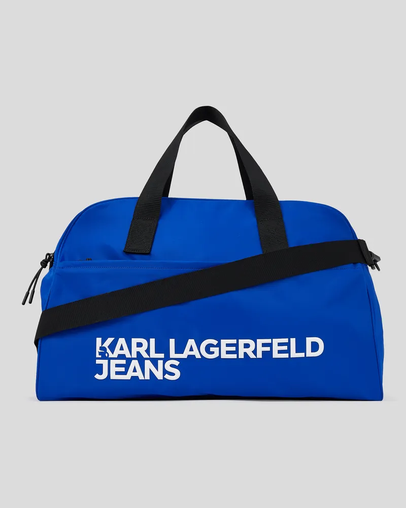Karl Lagerfeld Sporttasche Aus Nylon, Frau, KLJ Blau, Größe Klj