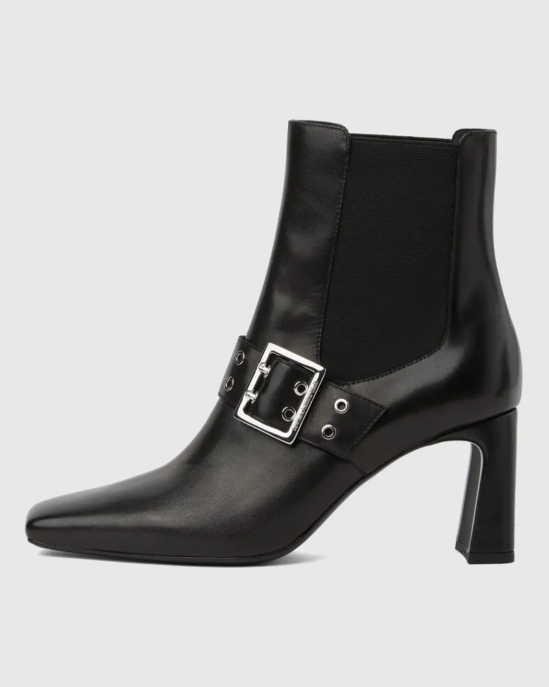 Karl Lagerfeld Kati Chelsea-stiefel Mit Schnalle, Damen, Schwarz, Größe Schwarz