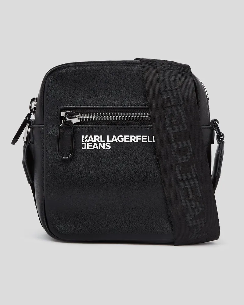 Karl Lagerfeld Umhängetasche Aus Kunstleder, Mann, Schwarz, Größe Schwarz