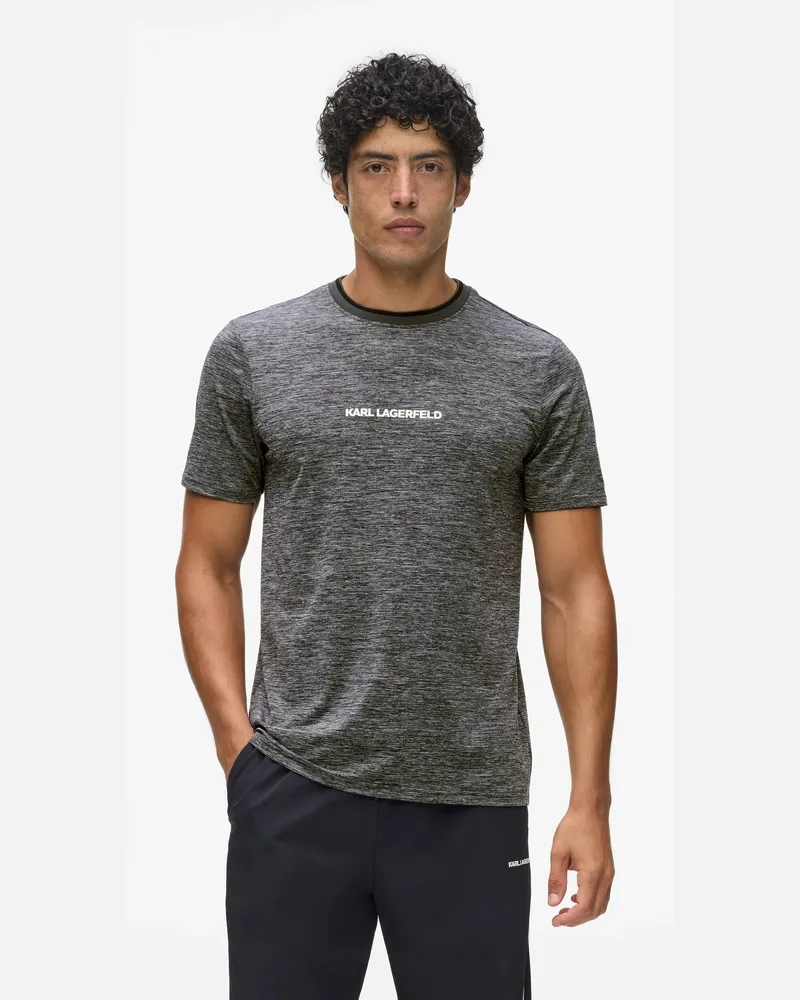 Karl Lagerfeld Athleisure-loungewear-t-shirt, Male, Dunkelgrau Herren, Size Grey