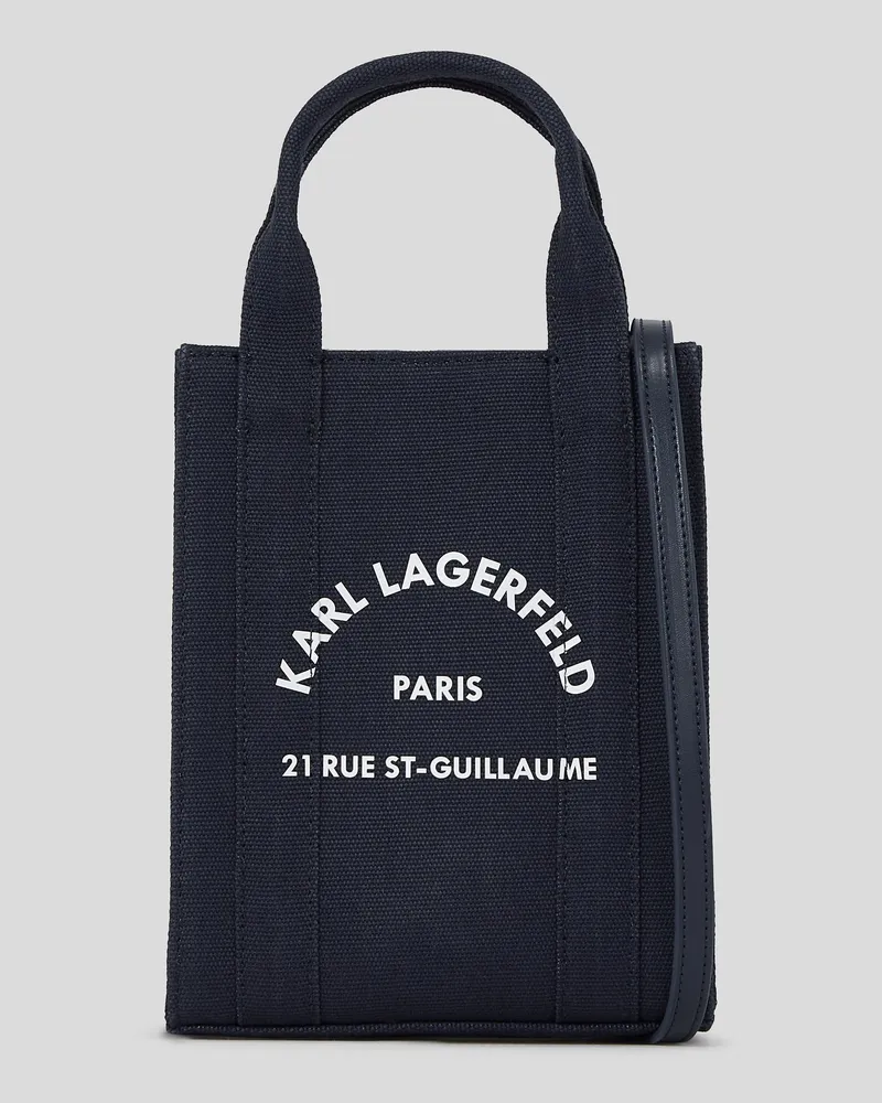 Karl Lagerfeld Rue st-guillaume Kleine Quadratische Tote-bag, Frau, Schwarz Iris, Größe Schwarz