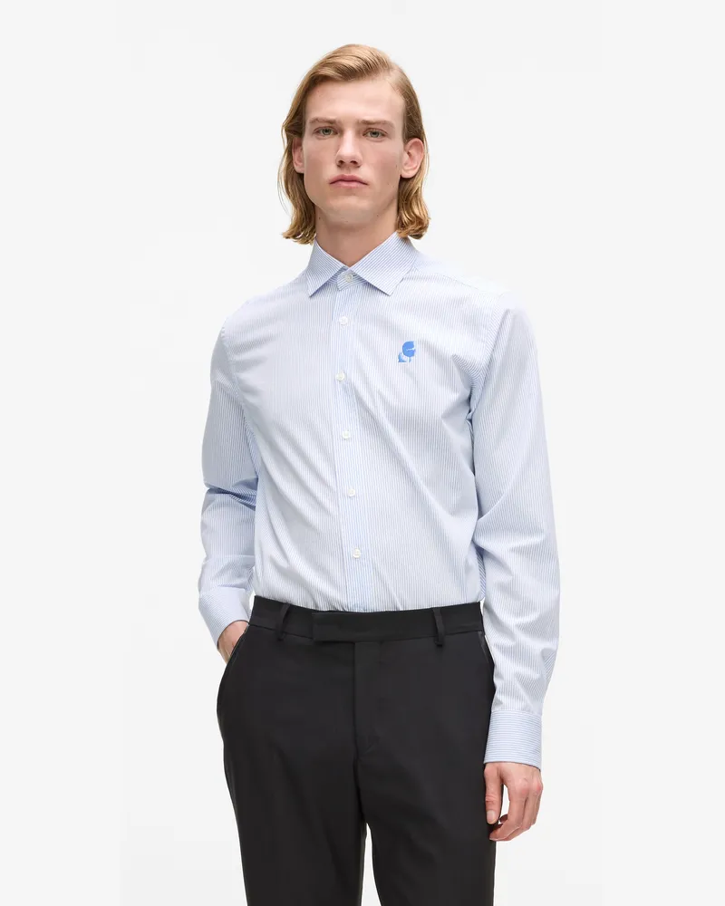 Karl Lagerfeld Kameo Klassisches Hemd, Herren, Hellblau, Größe Hellblau