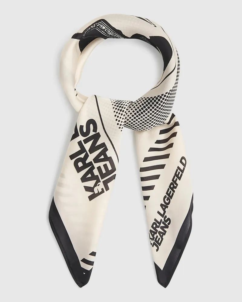 Karl Lagerfeld Bandana Mit Karl-print, Damen, Lorbeer-eiche, Größe: One Size Lorbeer-eiche