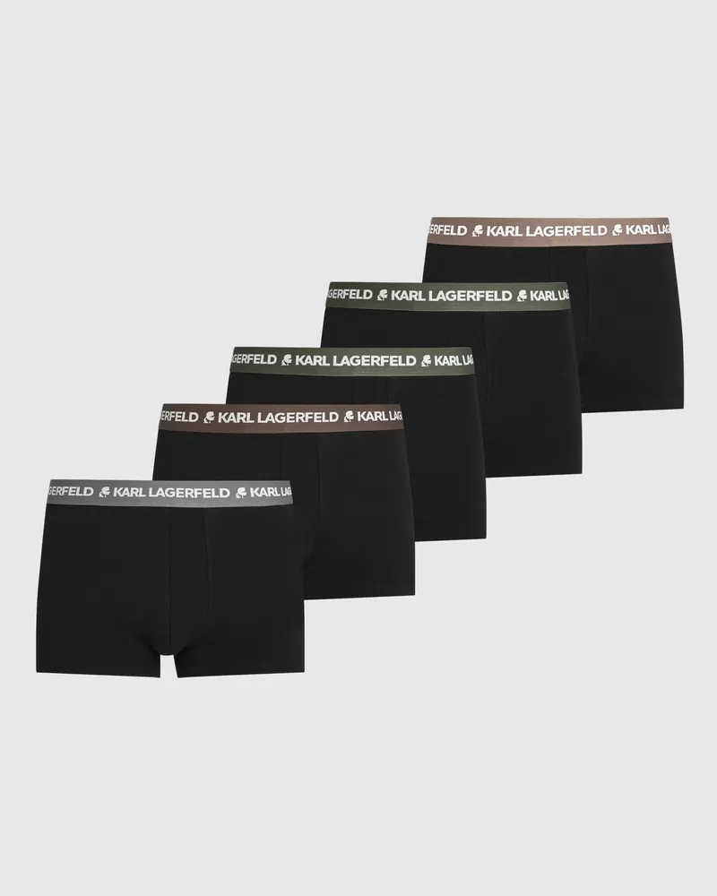 Karl Lagerfeld Boxershorts Mit Kontrastierendem Bund – 5er-set, Herren, Griffin-neutrals-thyme, Größe Griffin-neutrals-thyme