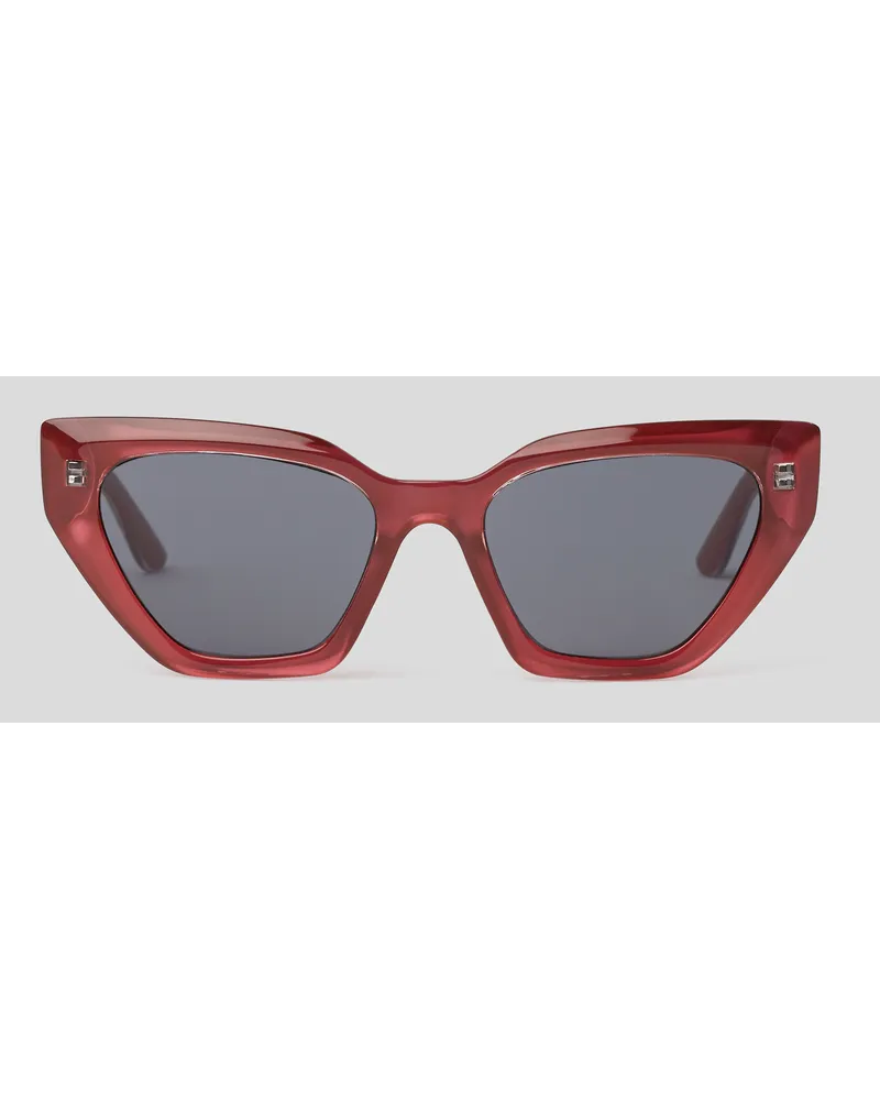 Karl Lagerfeld Sonnenbrille mit Karl-logo, Frau, Rot Rot