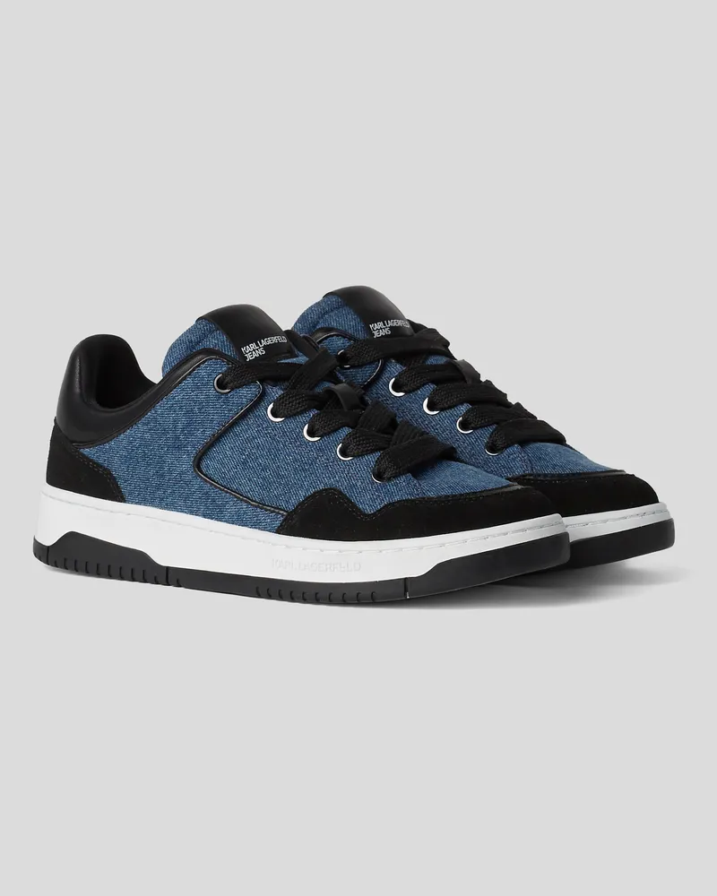Karl Lagerfeld Krew Denim-sneaker, Frau, Schwarzblau, Größe Schwarzblau