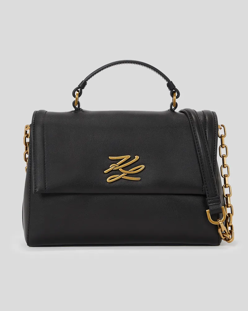 Karl Lagerfeld K/autograph umhängetasche Mit Tragegriff, Frau, Schwarz/Gold, Größe Schwarz