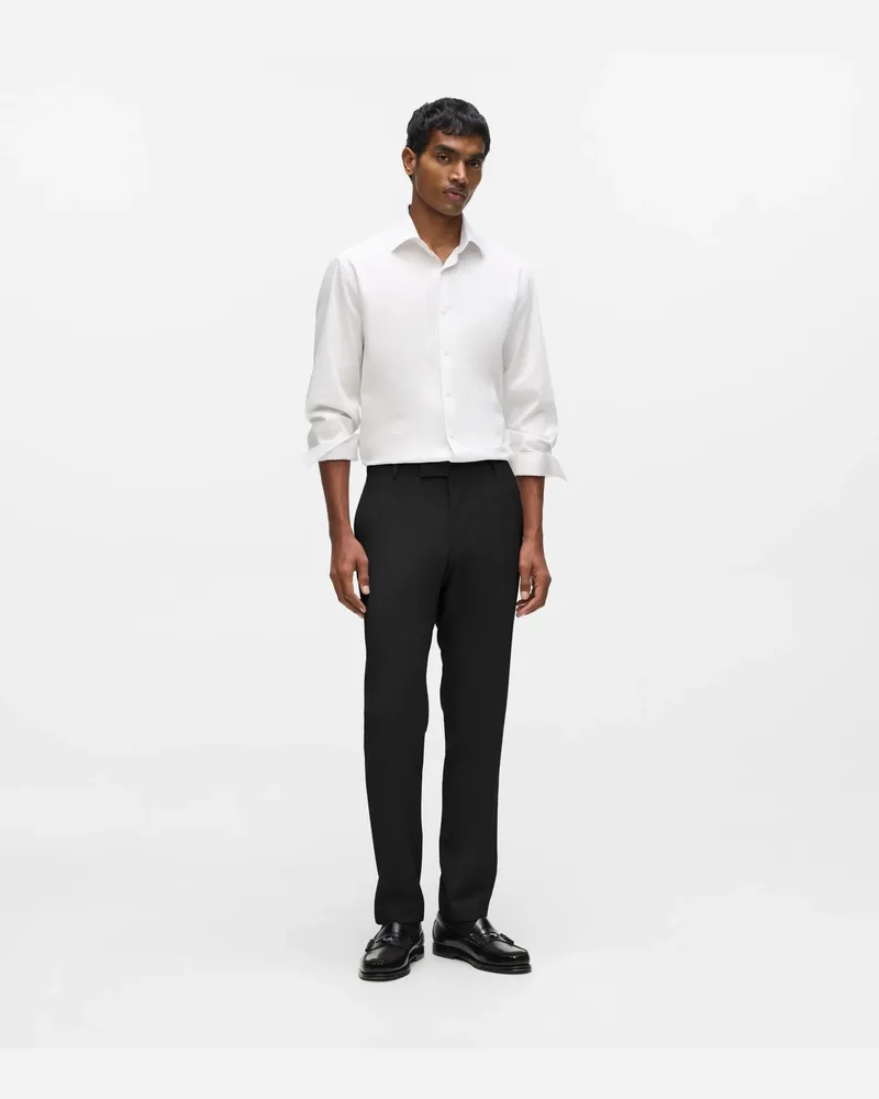 Karl Lagerfeld Schmal Geschnittene Couture-hose, Herren, Schwarz, Größe Schwarz