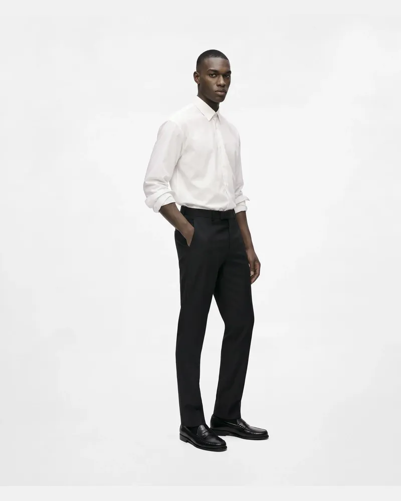 Karl Lagerfeld Schmal Geschnittene Couture-hose, Herren, Schwarz, Größe Schwarz